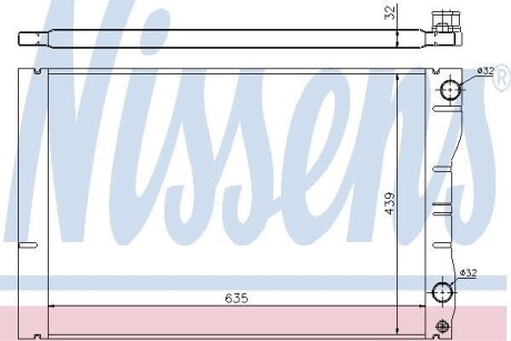 Радiатор NISSENS 63881