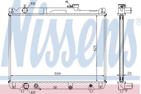 Радiатор NISSENS 64194A