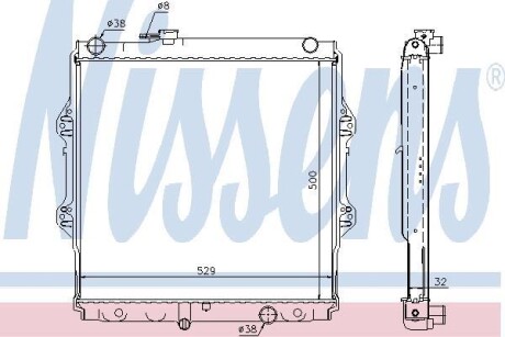 Радіатор охолодження двигуна First Fit NISSENS 64598A