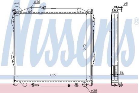 Радіатор охолодження двигуна First Fit NISSENS 64637A
