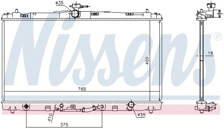 Радiатор NISSENS 646906