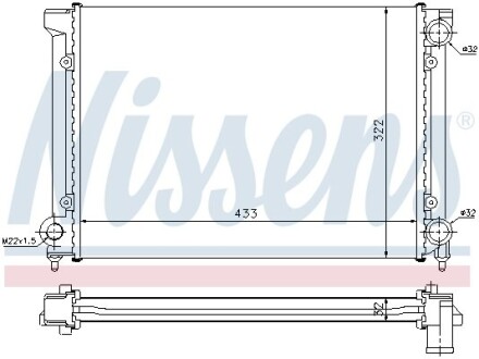 Радiатор NISSENS 651651