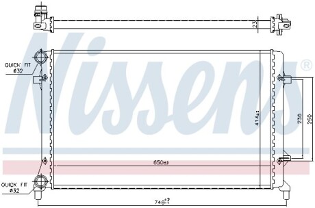 Радiатор NISSENS 65277