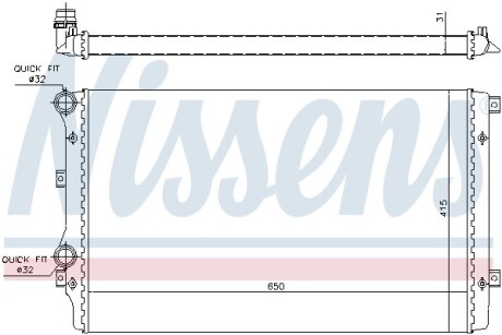 Радiатор NISSENS 65280A