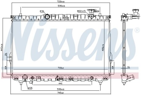 Радiатор NISSENS 67030