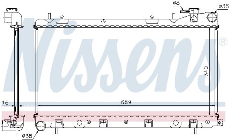 Радiатор NISSENS 67704A