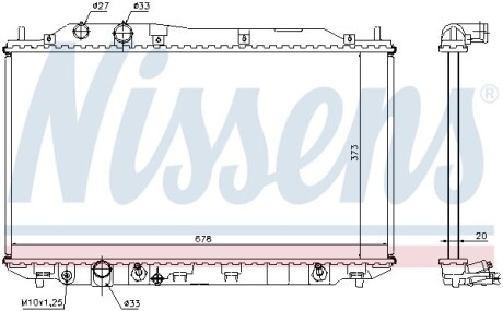 Радiатор NISSENS 68141