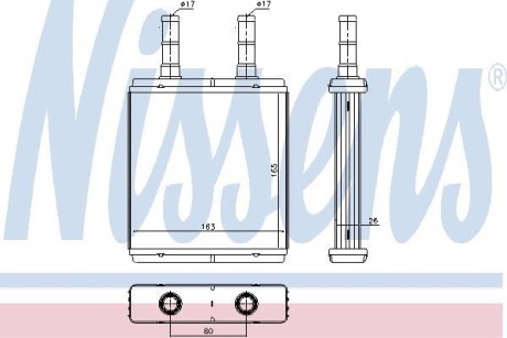 Радіатор пічки NISSENS 77613