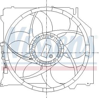 BMW Вентилятор радіатора X3 04- NISSENS 85066