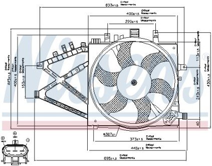 Вентилятор радіатора NISSENS 85190