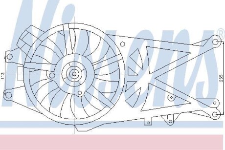 Вентилятор радіатора NISSENS 85204