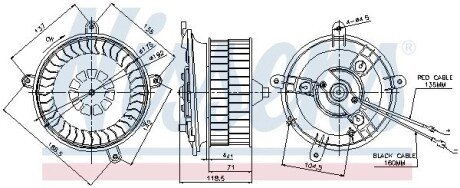 Вентилятор салону NISSENS 87041