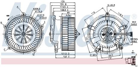 Вентилятор салону NISSENS 87119