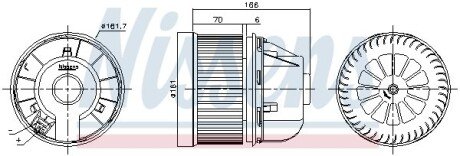 Вентилятор салону NISSENS 87490