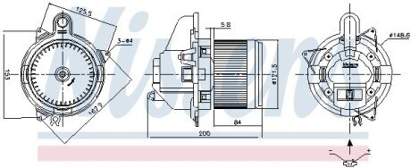 Вентилятор салона NISSENS 87501