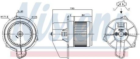 Вентилятор салону NISSENS 87700