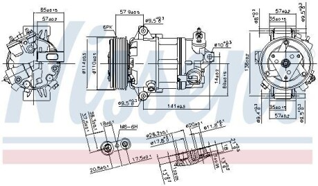 Компресор кондиціонера NISSENS 890056