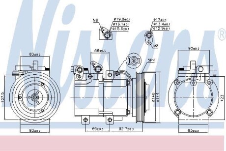 Компресор кондиціонера First Fit NISSENS 890182 (фото 1)