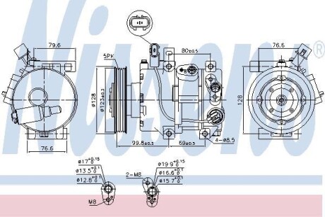 Компресор кондиціонера NISSENS 890562