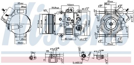 Компресор кондиціонера NISSENS 890631