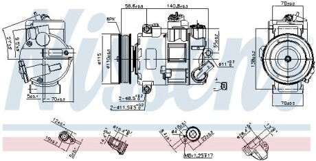 Компресор кондиціонера NISSENS 890633