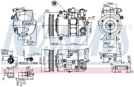 Компресор кондиціонера NISSENS 890766