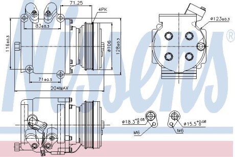 Компресор кондиціонера NISSENS 89226