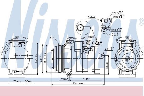 Компресор кондиціонера First Fit NISSENS 89315