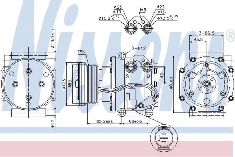 Компресор кондиціонера NISSENS 89331