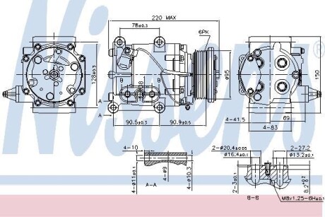 Компресор кондиціонера NISSENS 89365