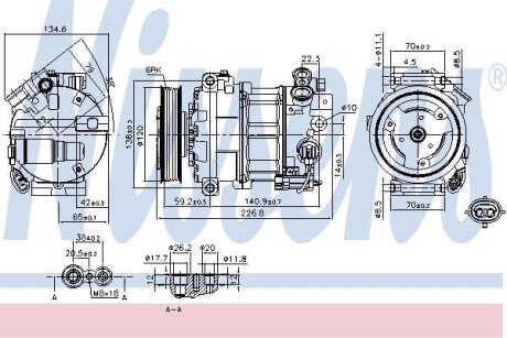Компресор кондиціонера NISSENS 89584