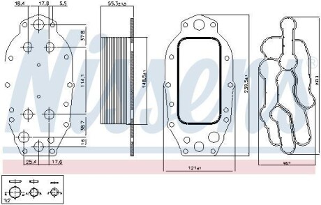Охолоджувач мастила NISSENS 91121