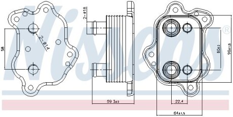 Охолоджувач мастила NISSENS 91150