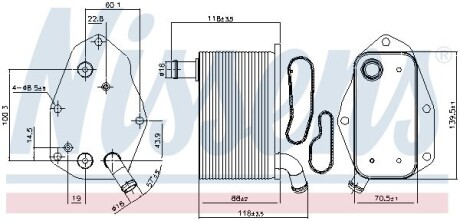 Охолоджувач мастила NISSENS 91159