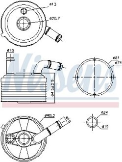 Охолоджувач мастила NISSENS 91185