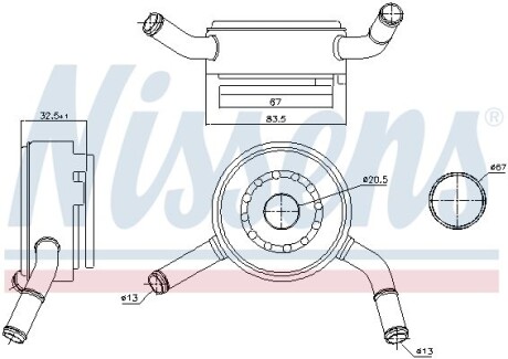 Охолоджувач мастила NISSENS 91192