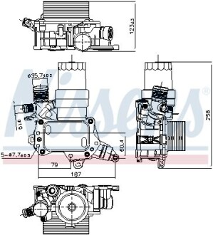 Охолоджувач мастила NISSENS 91194