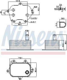 Охолоджувач мастила NISSENS 91206