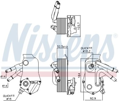 Охолоджувач мастила NISSENS 91224