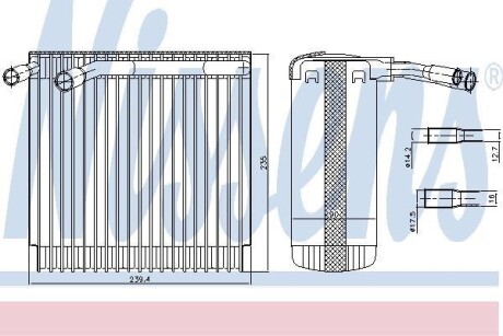 Випаровувач кондиціонера NISSENS 92129