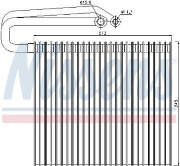 Випарник NISSENS 92165