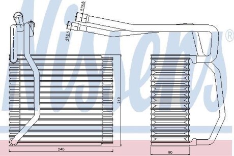 Випаровувач кондиціонера NISSENS 92194