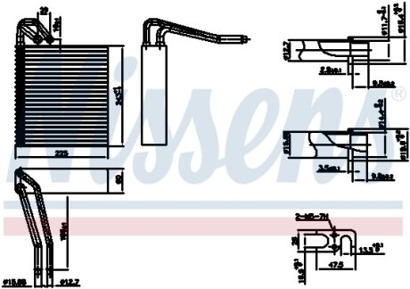 Випаровувач кондиціонера NISSENS 92331