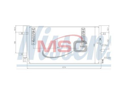 Радіатор кондиціонера AUDI A4 NISSENS 940042 (фото 1)