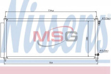 Конденсер кондиціонера NISSENS 940051