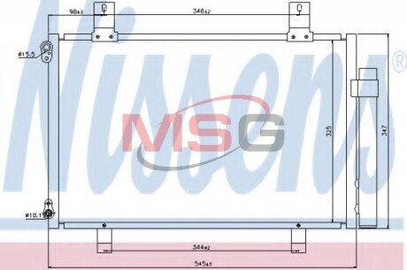 Конденсер кондиціонера NISSENS 940057