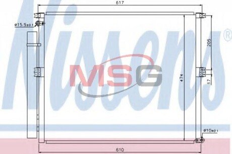 Конденсер кондиціонера NISSENS 940106