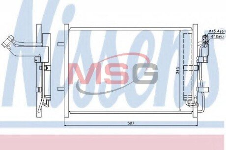 Конденсер кондиціонера NISSENS 940148