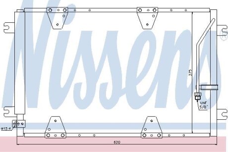 SUZUKI Радіатор кондиціонера (конденсатор) Grand Vitara 03- NISSENS 940174