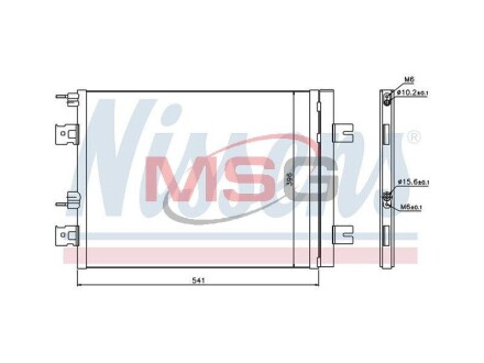 Радiатор кондицiонера NISSENS 940262